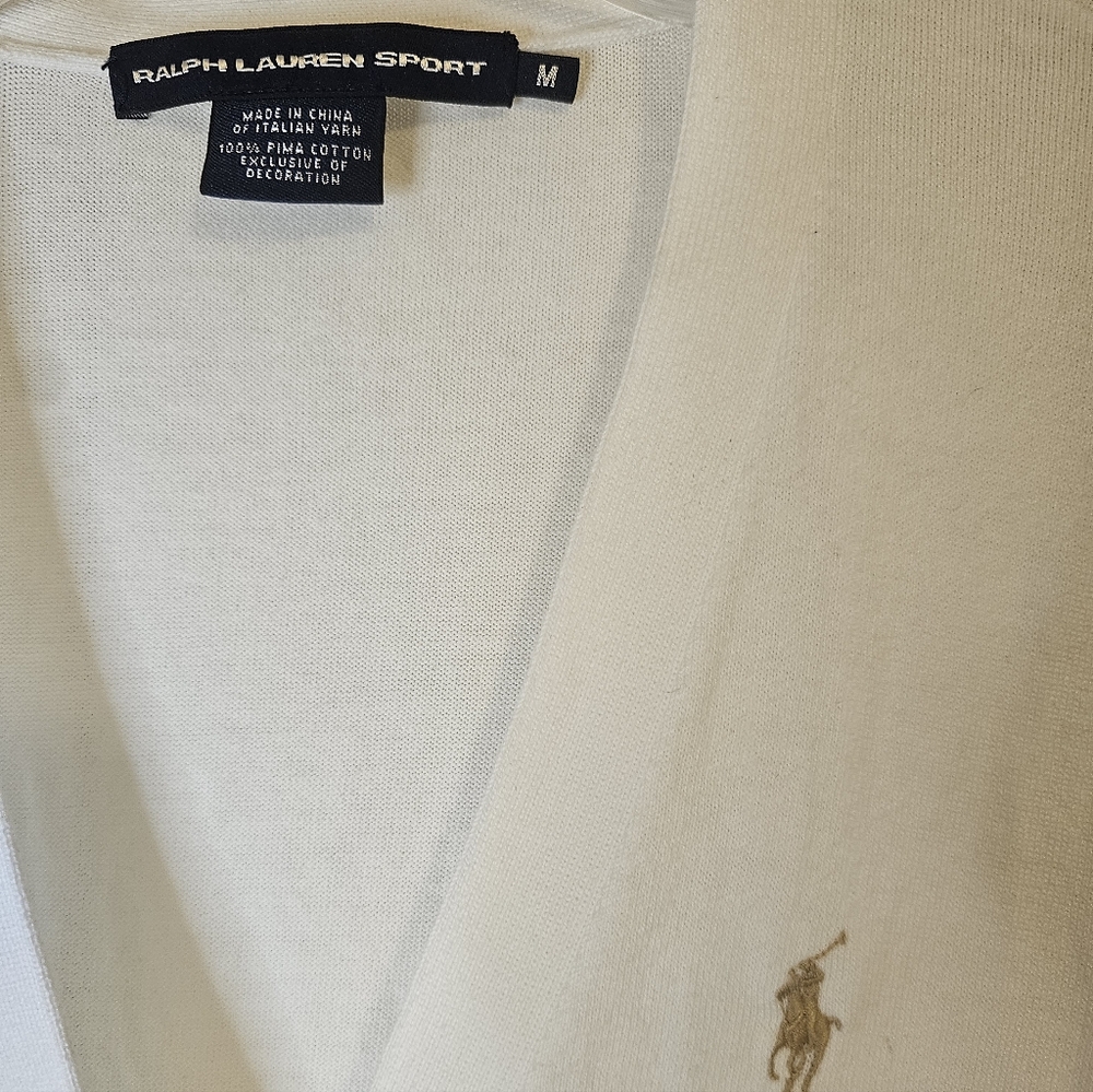 Ralph Lauren Sport Women's light cotton Academia cardigan. preppy, old money - Picture 4 of 16